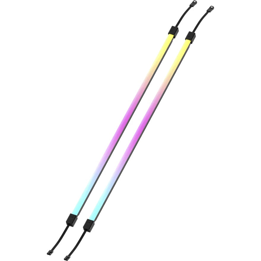 Corsair LS350 Aurora RGB Light Strips - 350mm â€“ 350Ã—10Ã—10mm, black, magnetic mount, addressable LEDs, iCUE compatible, flexible
