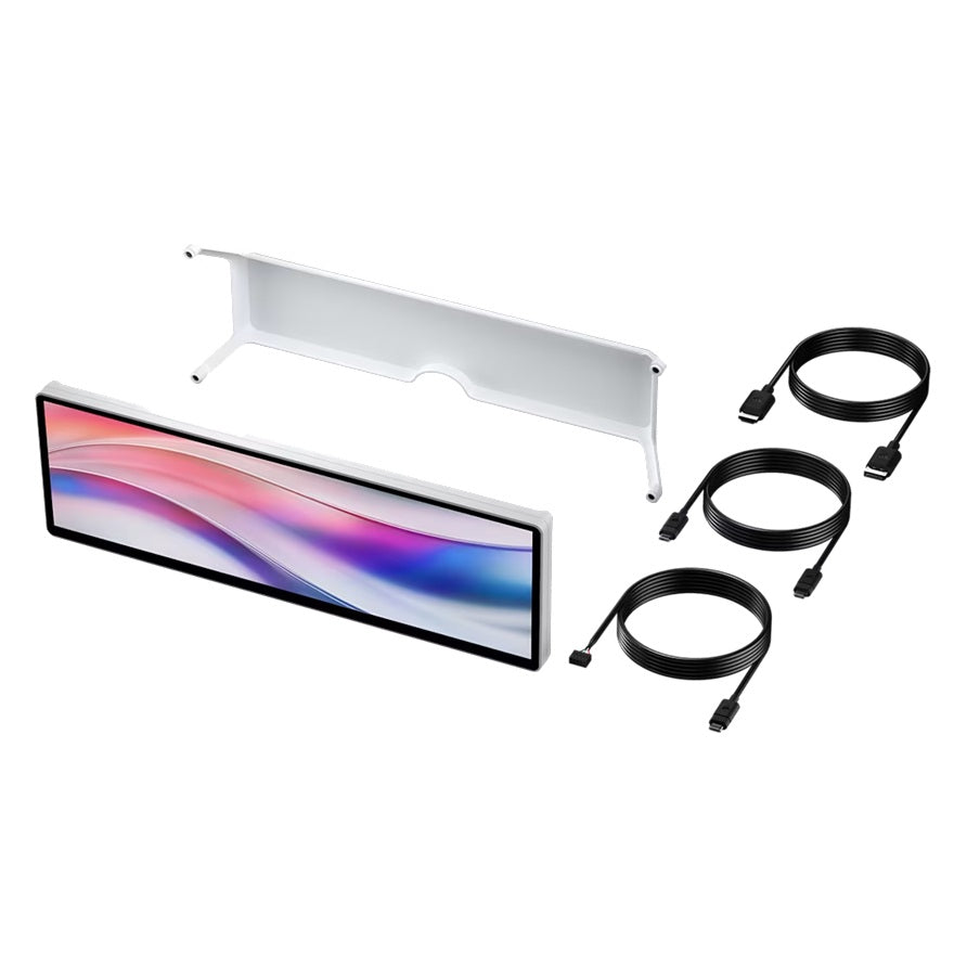 Corsair XENEON EDGE 14.5' LCD Touchscreen - White, 2560x720@60Hz, HDMI/USB-C, 5-point touch, magnetic mount, detachable stand, vertical/horizontal use