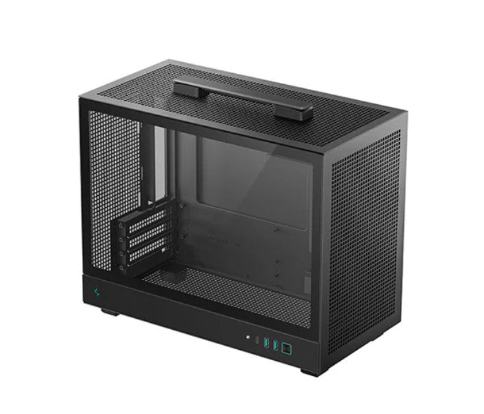 DeepCool CH160 PLUS Portable Micro-ATX Compact Case, USB3.0Ã—2, Gen2 Type-C x1, Audio/MicÃ—1