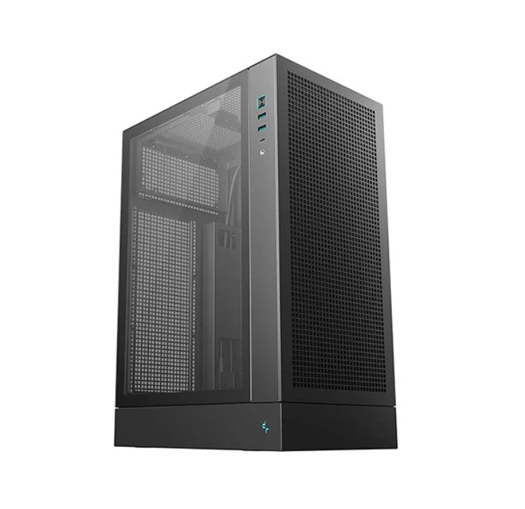 DeepCool CH170 PLUS Vertical Micro-ATX Compact Case, USB3.0Ã—2, Gen2 Type-C x1, Audio/MicÃ—1
