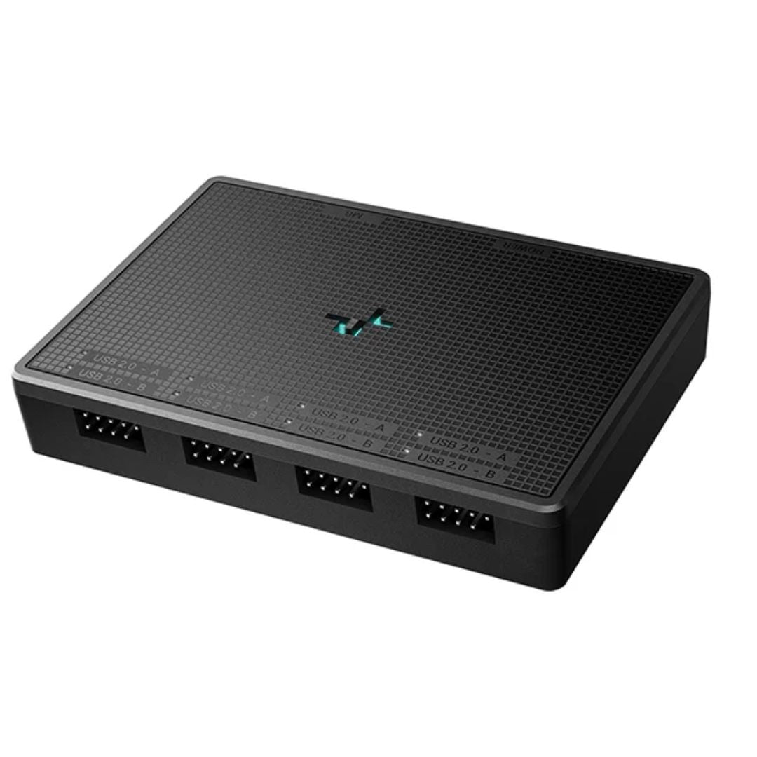 DeepCool UH-04 9-Pin USB 2.0 Hub, Magnet & Screw Fixation, USB2.0-9PINÃ—1, USB Type-CÃ—1, USB2.0-9PINÃ—4