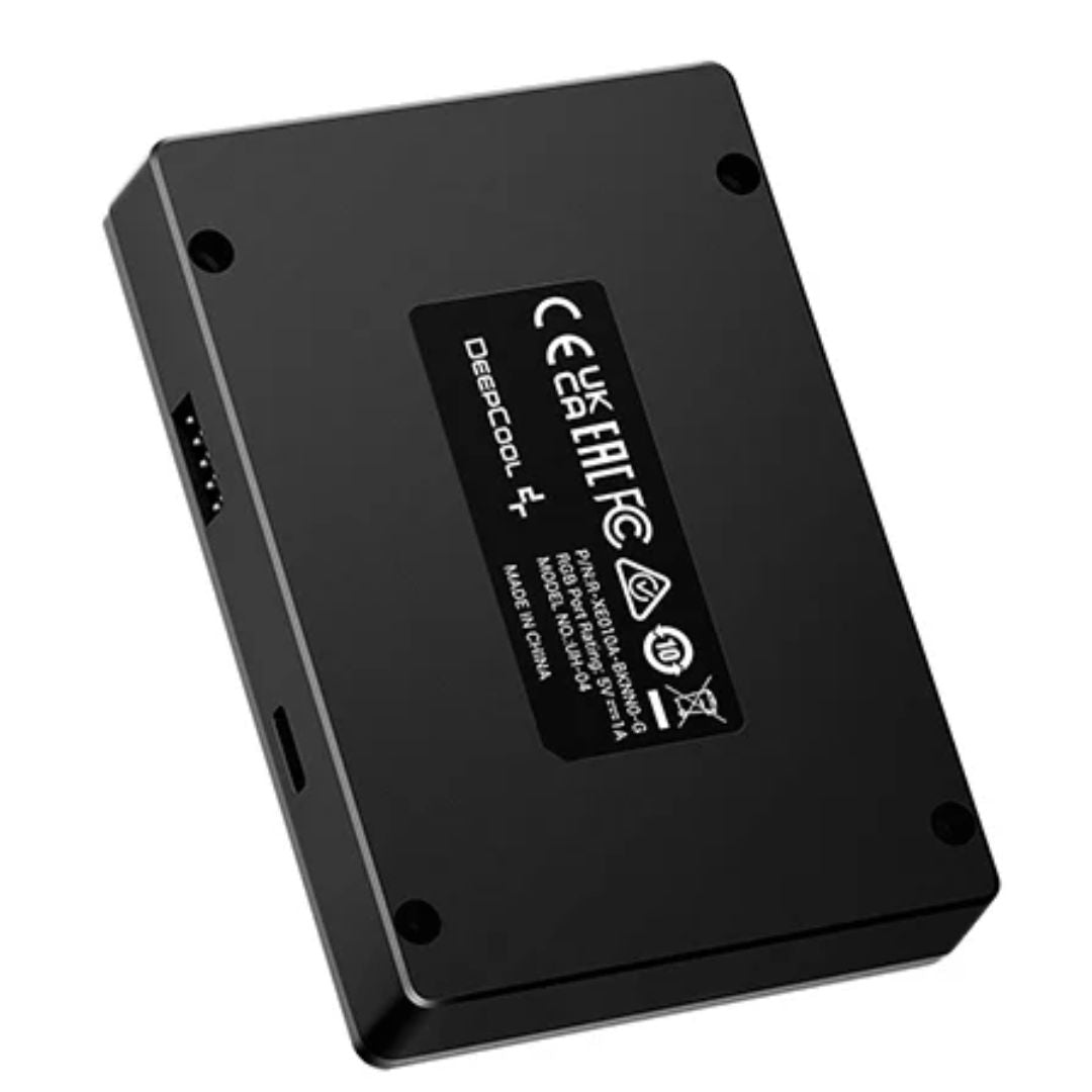 DeepCool UH-04 9-Pin USB 2.0 Hub, Magnet & Screw Fixation, USB2.0-9PINÃ—1, USB Type-CÃ—1, USB2.0-9PINÃ—4