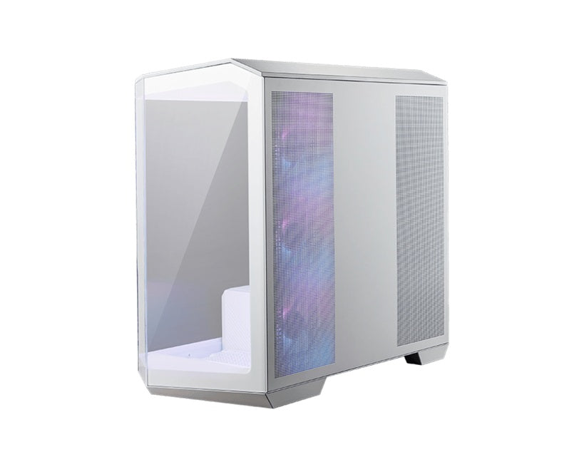 MSI MAG PANO M100R PZ WHITE Micro ATX Case, 1x USB 3.2, 2x USB 2.0, 1x Audio, 1x Mic, 4x PCI-E, 2x 2.5', 2x 3.5', Micro ATX / Mini ITX