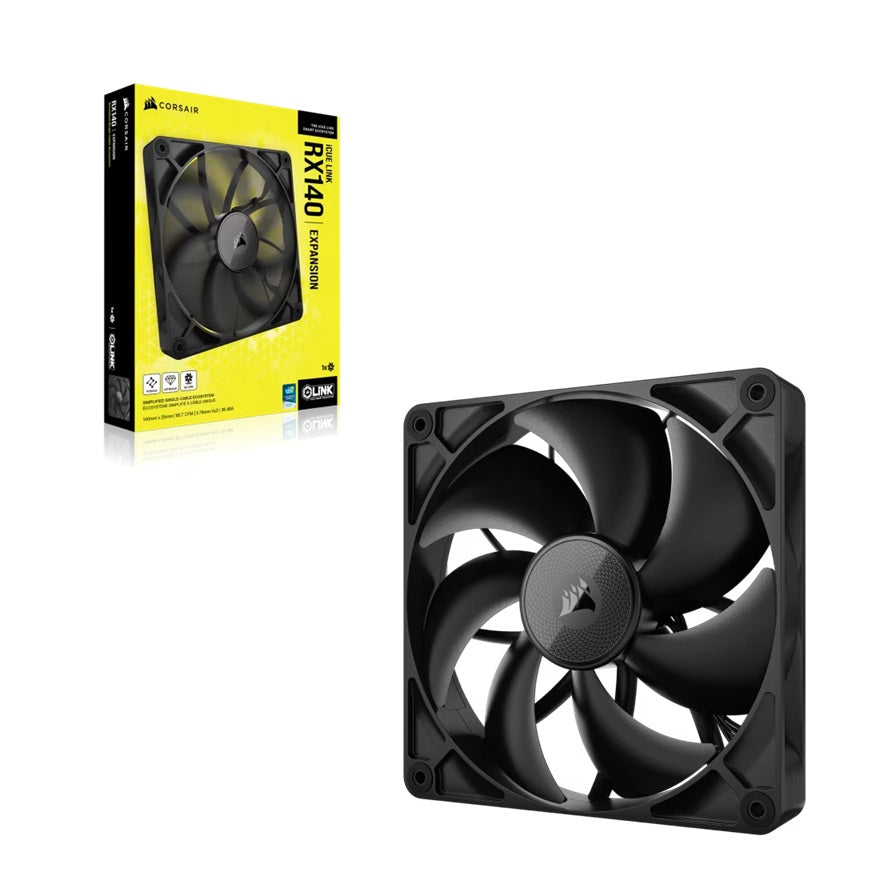 Corsair RX140, ICUE Link 140mm PWM Single Fan Expansion