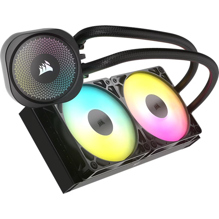 Corsair NAUTILUS 240 RS ARGB Liquid CPU Cooler - Black 240mm Rad, 2x PWM fans, RGB, Copper Cold Plate, 400mm Tubing, Intel & AMD Support