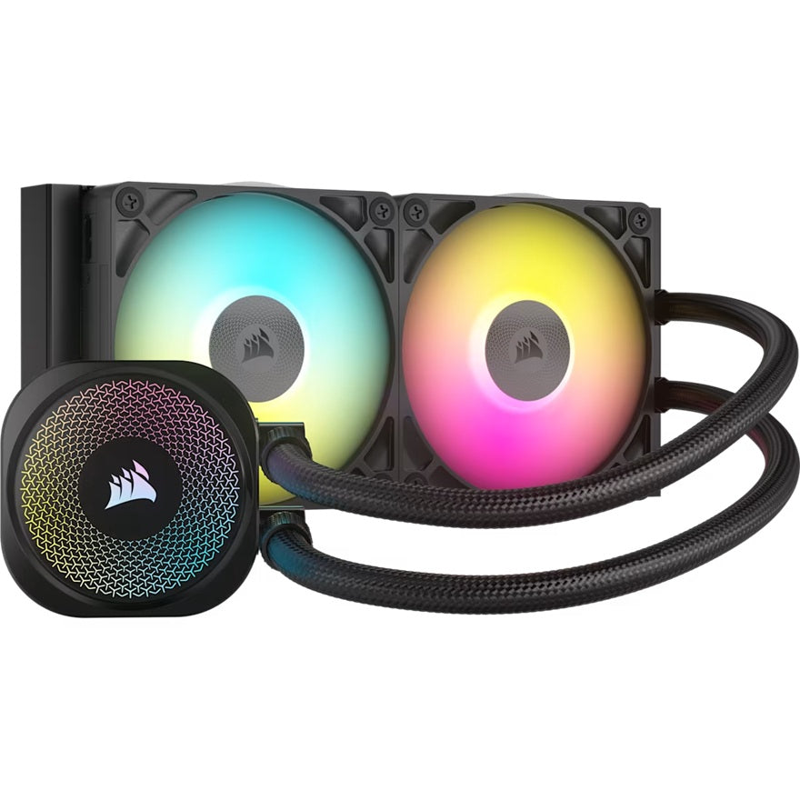 Corsair iCUE LINK TITAN 240 RX RGB AIO Liquid CPU Cooler - Black, 73.5 CFM, 2100 RPM, Aluminum Radiator, Copper Cold Plate, Intel/AMD support