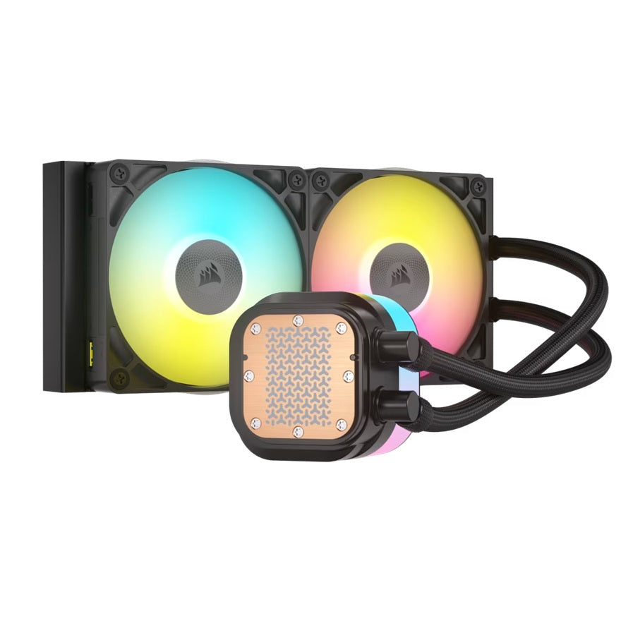 Corsair iCUE LINK TITAN 240 RX RGB AIO Liquid CPU Cooler - Black, 73.5 CFM, 2100 RPM, Aluminum Radiator, Copper Cold Plate, Intel/AMD support