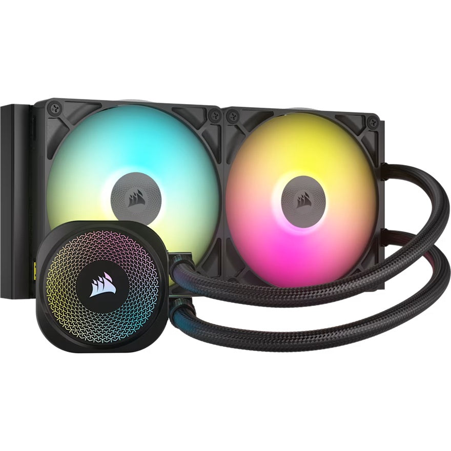 Corsair iCUE LINK TITAN 280 RX RGB AIO Liquid CPU Cooler - Black, 94.7 CFM, 1700 RPM, Aluminum Radiator, Copper Cold Plate, Intel/AMD Support