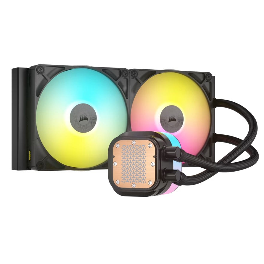 Corsair iCUE LINK TITAN 280 RX RGB AIO Liquid CPU Cooler - Black, 94.7 CFM, 1700 RPM, Aluminum Radiator, Copper Cold Plate, Intel/AMD Support