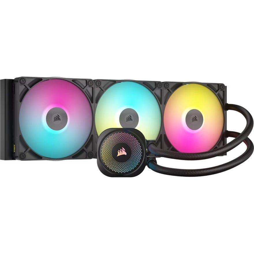 Corsair iCUE LINK TITAN 420 RX RGB AIO Liquid CPU Cooler - Black: 94.7 CFM, 1700 RPM, Aluminum Radiator, Copper Cold Plate, Intel/AMD Support