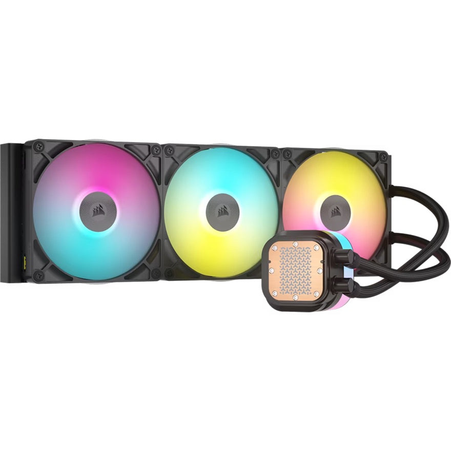 Corsair iCUE LINK TITAN 420 RX RGB AIO Liquid CPU Cooler - Black: 94.7 CFM, 1700 RPM, Aluminum Radiator, Copper Cold Plate, Intel/AMD Support