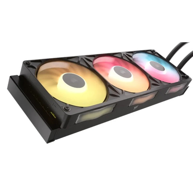 CORSAIR iCUE LINK TITAN II 360 RX RGB - Black, 360mm AIO, FlowDrive Gen 2, RX II Fan, RGB, Copper Coldplate, AM5/AM4, LGA1851/1700