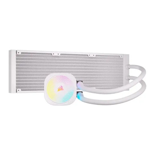 CORSAIR iCUE LINK TITAN II 360 RX RGB - White, 360mm AIO, FlowDrive Gen 2, RX II Fan, RGB, Copper Coldplate, AM5/AM4, LGA1851/1700