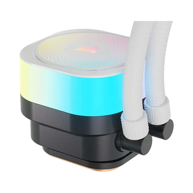 CORSAIR iCUE LINK TITAN II 360 RX RGB - White, 360mm AIO, FlowDrive Gen 2, RX II Fan, RGB, Copper Coldplate, AM5/AM4, LGA1851/1700