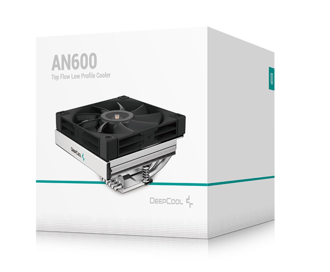 DeepCool AN600 Top Flow Low Profile Air Cooler, 180W Cooling Power, 6 Heat Pipe, Intel LGA1851 / 1700 / 1200 / 1151 / 1150 / 1155. AM5 / AM4