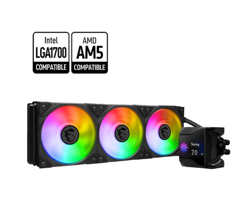 MSI MPG CORELIQUID D360 Liquid CPU Cooler, LGA 1700 / 1200 / 1156 / 1155 / 1151 / 1150 LGA 2066 / 2011-3 / 2011, AM5 / AM4, TR4 / sTRX4