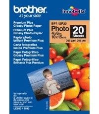 Brother 6x4 Prem Gloss Paper 20Pk,  260 GSM