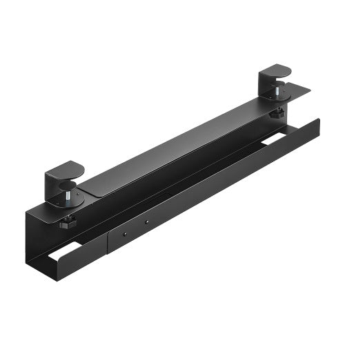 Brateck Extendable Clamp-On Under Desk Cable Tray --  Black, 800/1000/1200x100x178mm