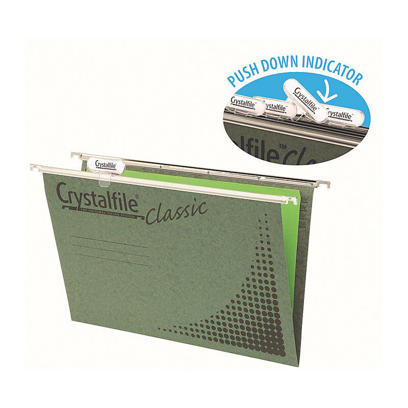 Crystalfile Complete Suspension File, Foolscap, Classic, Pack of 50