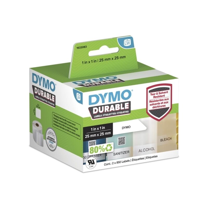 Dymo LabelWriter Durable Multi-Purpose Labels, 25mm x 25mm