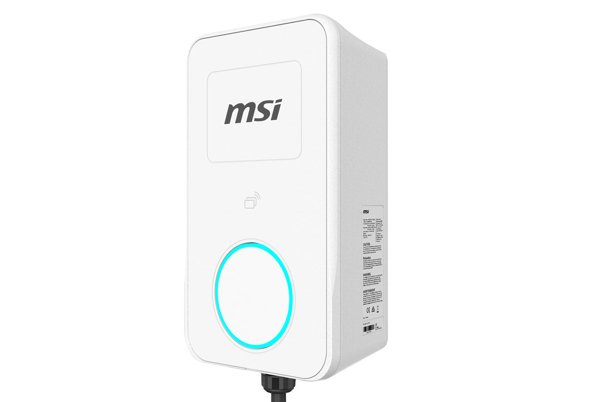 MSI Eco Life Max 22kW 3-Phase EV Charger – OCPP 2.0.1, Wi-Fi, Solar Ready, White