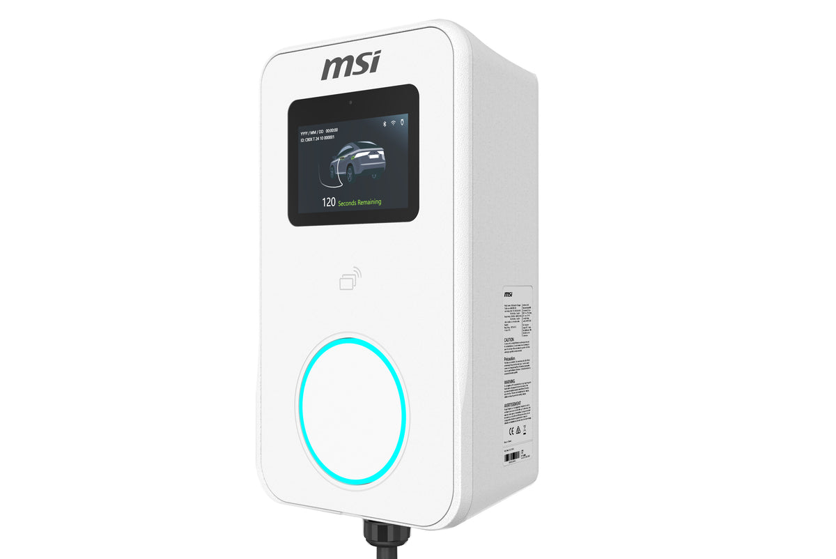 MSI Eco Premium Max(OCPP) 22kW-White EV Charger - 3-phase 380-415V - 32A