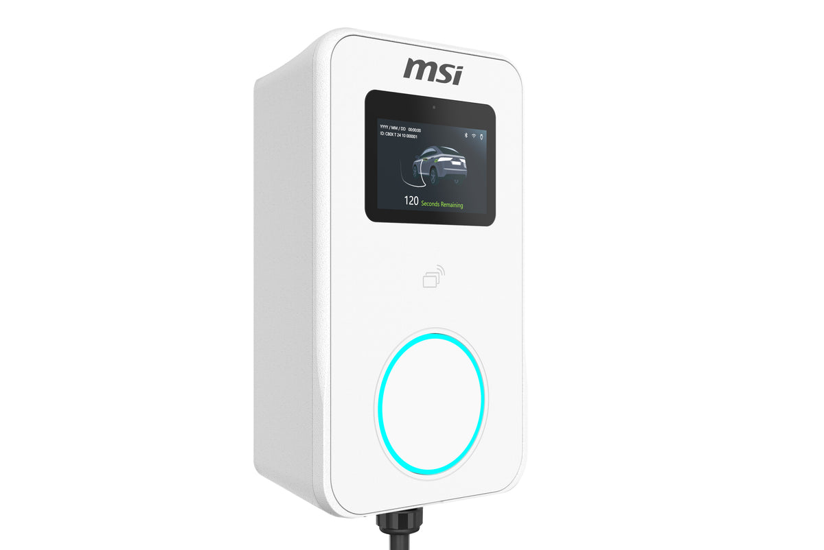 MSI Eco Premium Max(OCPP) 22kW-White EV Charger - 3-phase 380-415V - 32A