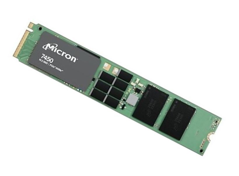 Crucial 7450 Pro 3.84TB Gen4 NVMe Enterprise SSD M.2 5000/2500 MB/s R/W 735K/160K IOPS 25700TBW 1DWPD 2M hrs MTTF Server Data Centre 5yrs >1.92TB