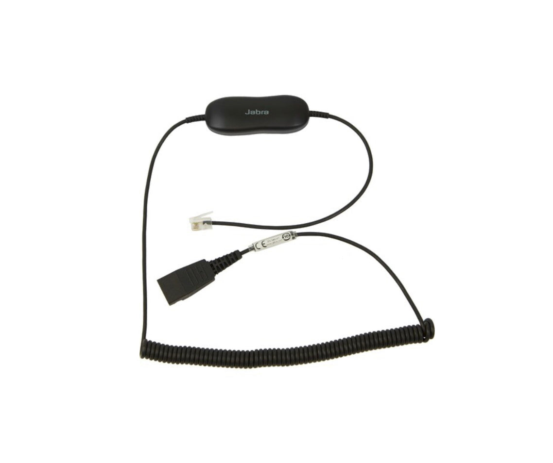 Jabra cable QD to RJ9 spiral