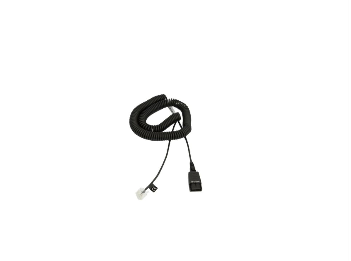 Jabra Cord with QD to special-Plug RJ45 coiled 0.5 - 2 Meter