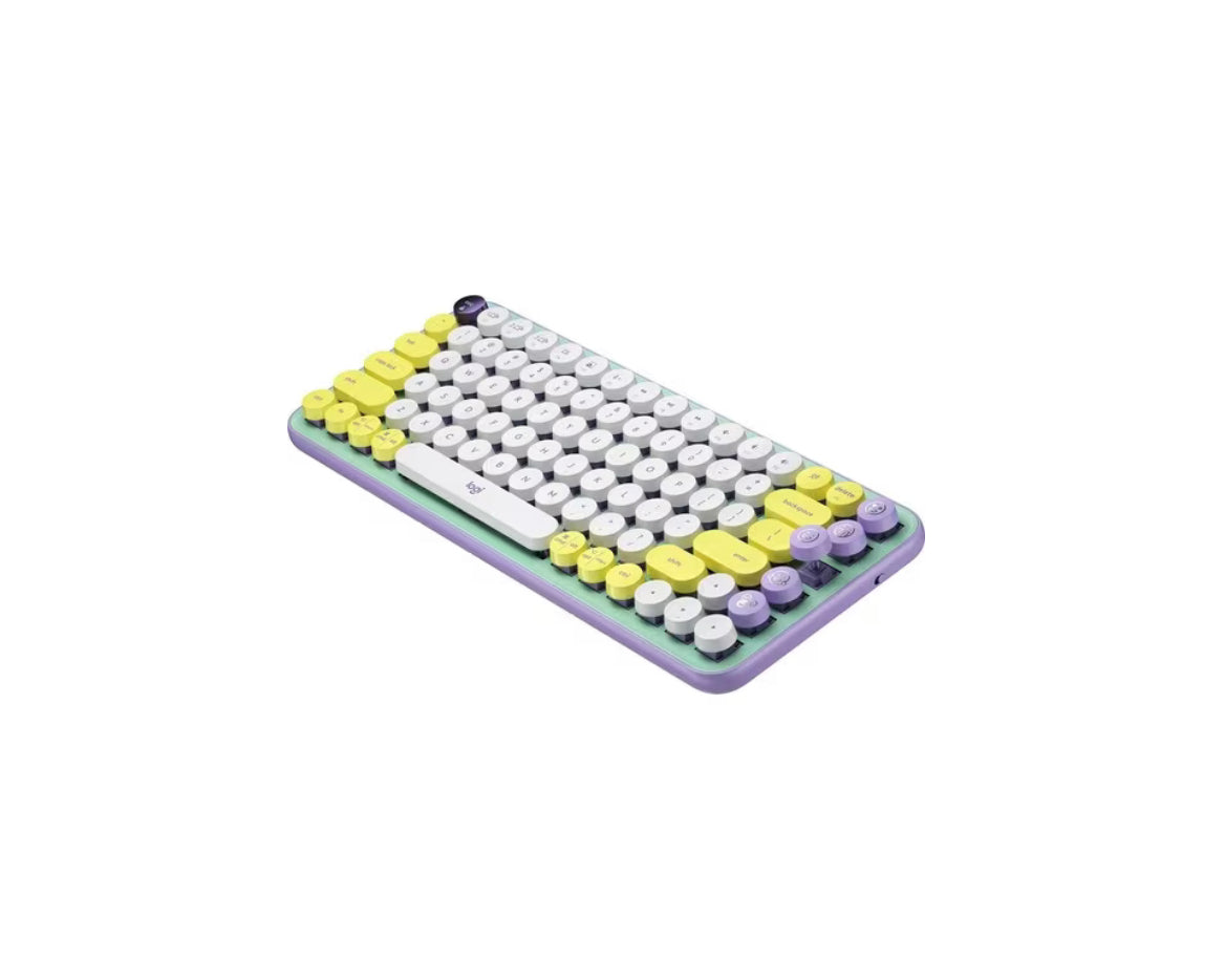 Logitech POP Keys Keyboard - Wireless Connectivity - Daydream - Mechanical Keyswitch