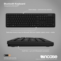 Microsoft QSZ-00017 Incase Bluetooth Keyboard - Black - Designed by Microsoft
