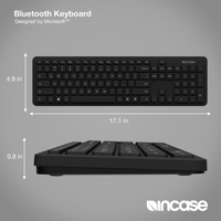 Microsoft QSZ-00017 Incase Bluetooth Keyboard - Black - Designed by Microsoft