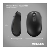 Microsoft U7Z-00005 Incase Designed by Wireless Mobile Mouse 1850 - Black