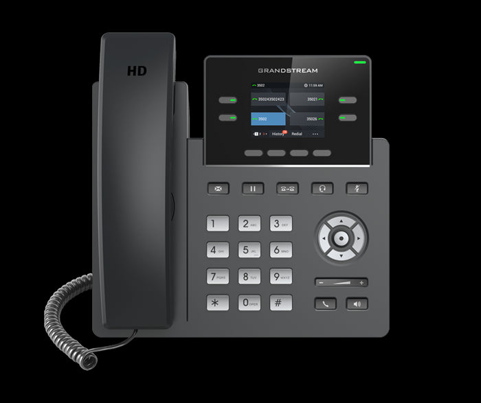 Grandstream GRP2612 4 Line IP Phone, 2 SIP Accounts, 320x240 Colour Screen, HD Audio, Includes PSU *LAST STOCK*