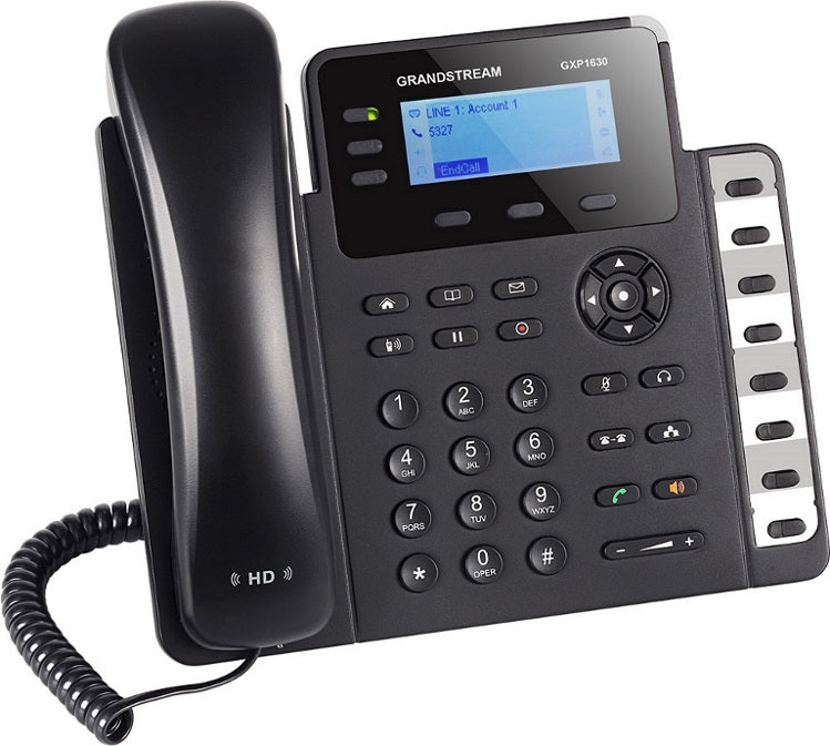 Grandstream GXP1630 3-Line Gigabit PoE IP Phone with HD Audio