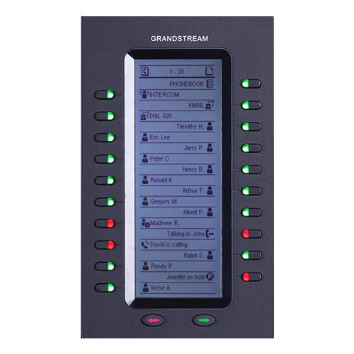 Grandstream GXP2200 Extension Module, 20 key Expansion Module, 128x384 LCD for GXP2140, GXP2170 & GXV3240