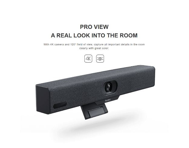 Yealink Meeting Bar A10 Microsoft Teams and Zoom Rooms on Android, Video Collaboration Bar, Small Rooms & Home Offices for 1-5 people, VCR11