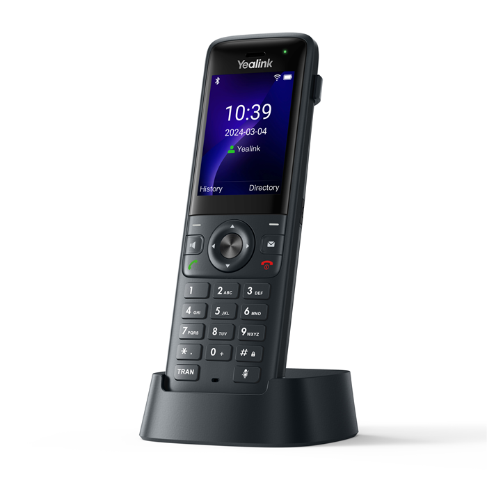 Yealink AX83H Handheld Wi-Fi IP Phone Wi-Fi 6 Bluetooth HD Audio Smart Noise Cancellation