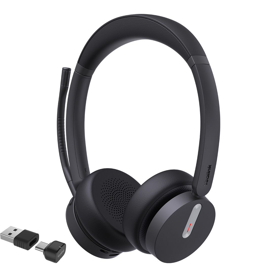 Yealink BH70-D-CH-Teams-CA Bluetooth Wireless Dual Headset with Stand Teams USB-C/A 3 Mic