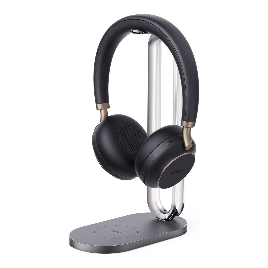 Yealink BH76P-CH-CA-Teams Plus Teams Bluetooth Stereo Headset Black with Charging Stand