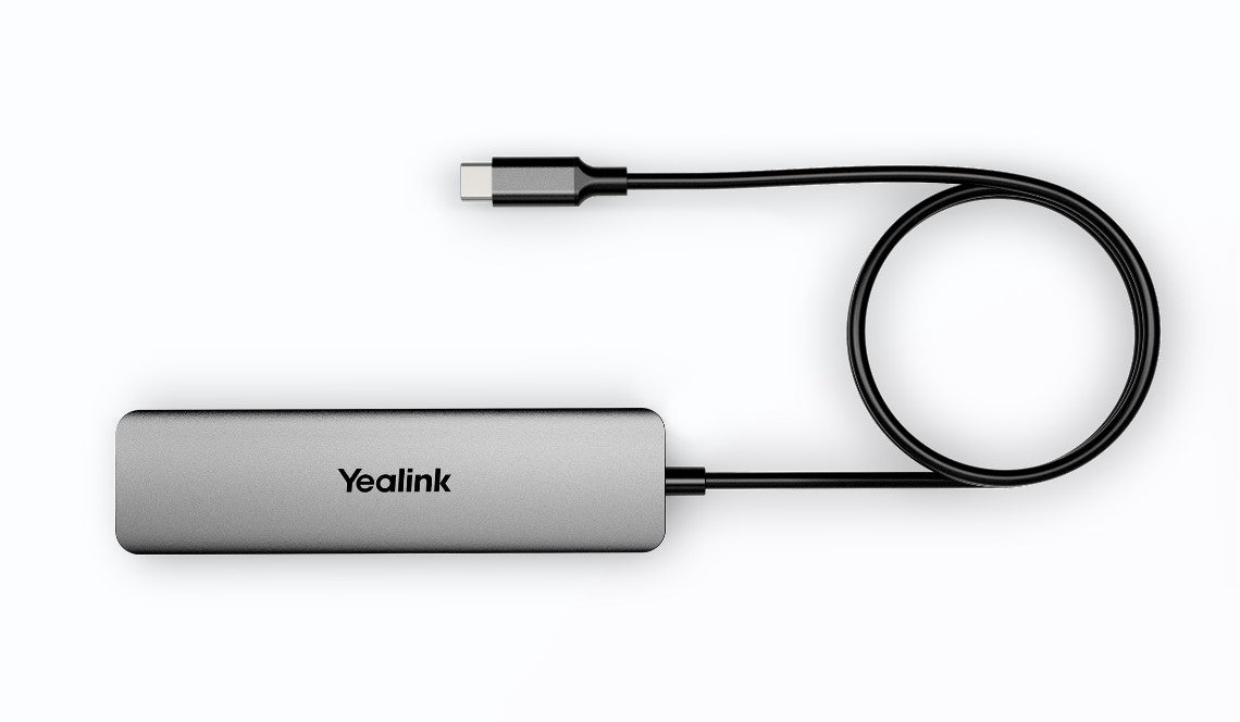 Yealink BYOD-BOX Cable Hub with 1.5m USB-C Cable (USB-C to USB-a Adapter Included) Easy