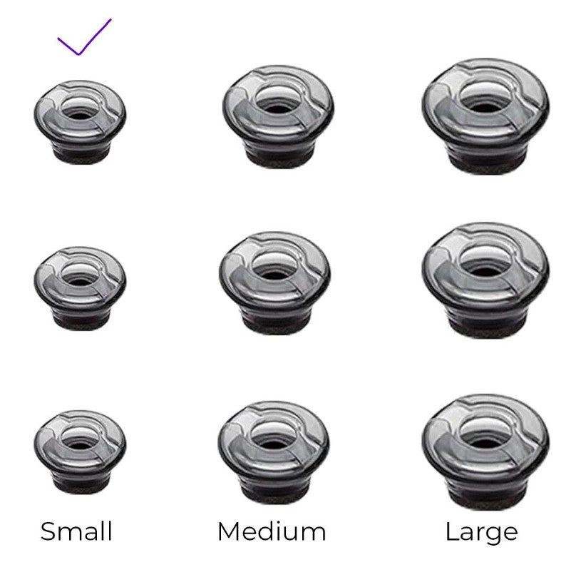 Yealink ET-BH71-S-3ps Ear Tips for BH71 (Small 3pcs) Official Replacement Ear Tips for BH71 Headset
