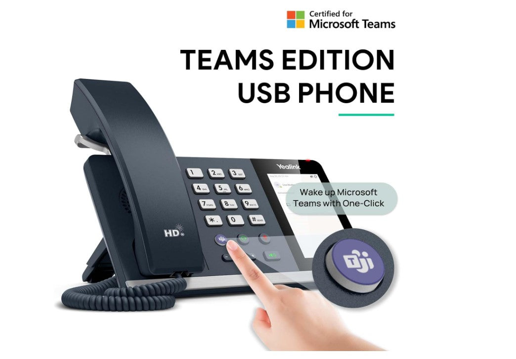 Yealink MP45 USB Teams Desk Phone Certified for Microsoft Teams and Skype for Business