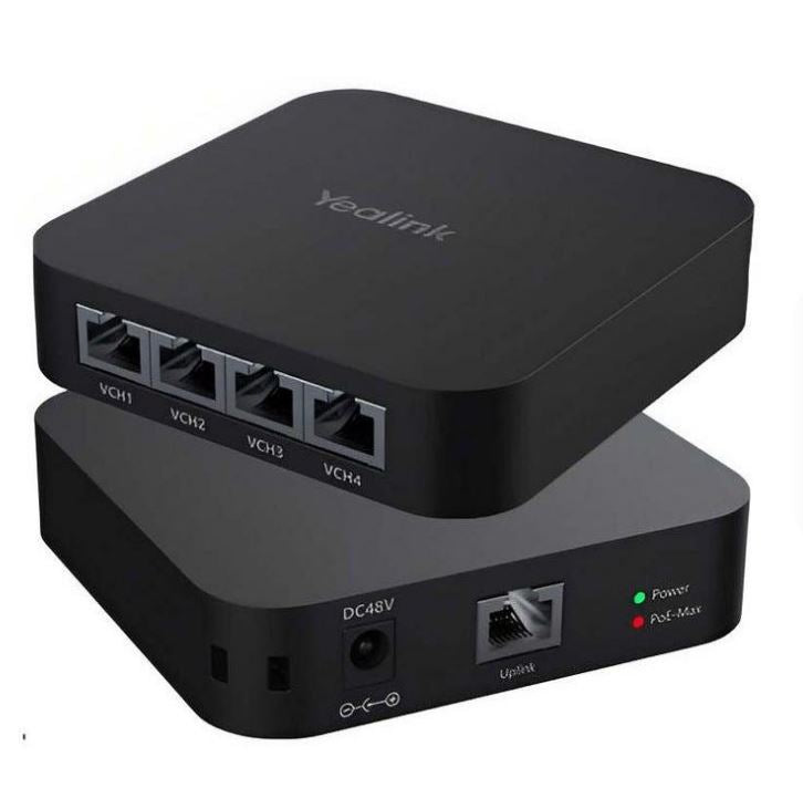 Yealink RCH40-E2 E2 4-Port PoE Switch Used for Connecting Meeting Room Cameras Microphones &
