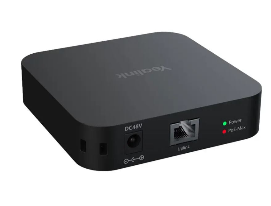 Yealink RCH40 4-Port PoE Switch Used for Connecting Meeting Room Cameras Microphones & Speakers