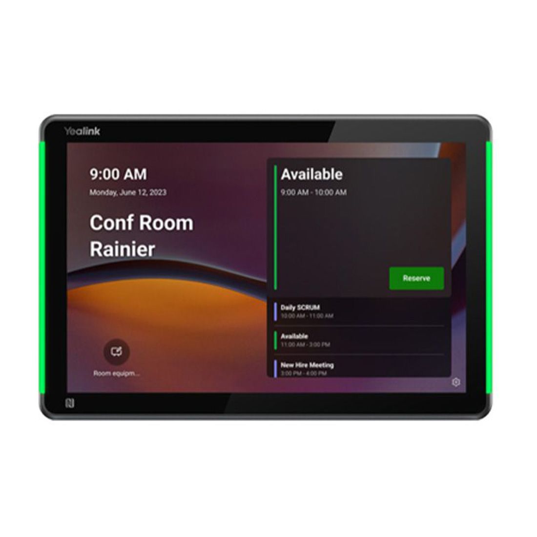 Yealink ROOMPANEL-PLUS-E2 E2-Black Android 13 Os Touch Screen Scheduler 10.1-inch