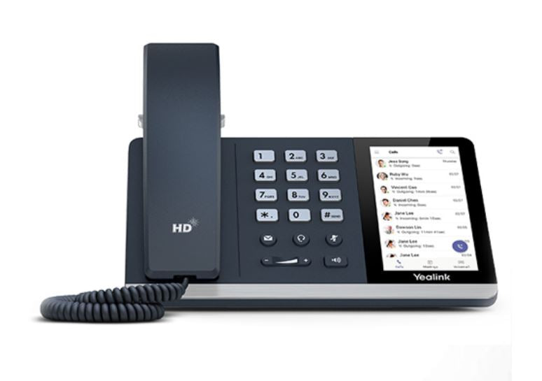 Yealink T55A-SFB T55A -Skype For Business Edition IP Phone 4.3' Screen HD Voice USB Dual Gigabit