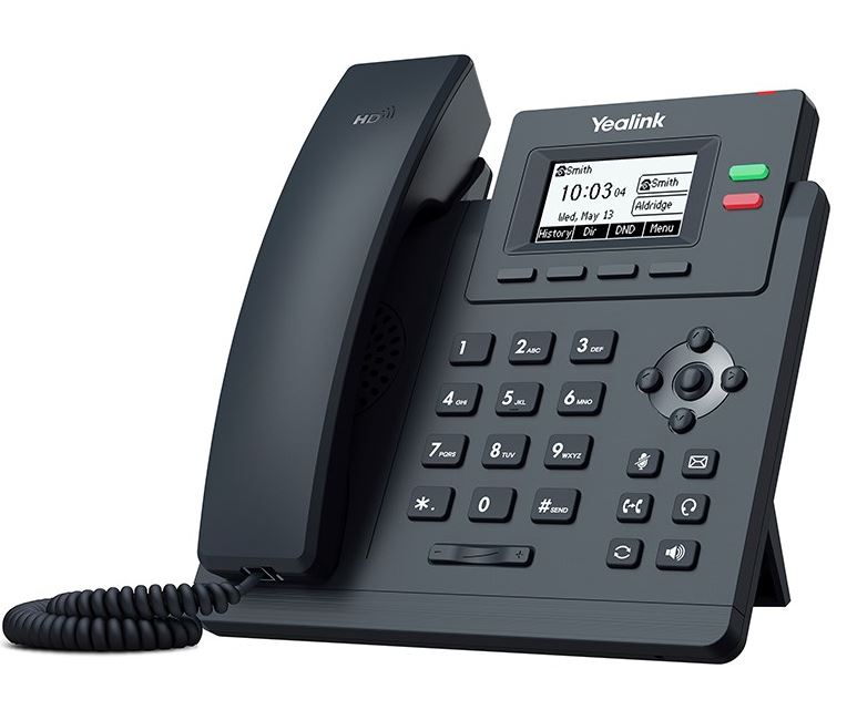 Yealink SIP-T31G 2 Line IP Phone Basic Desk Phone 132x64 LCD Dual Gigabit Ports PoE. No Power