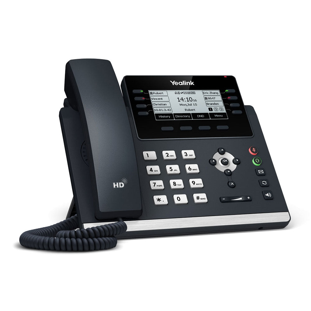 Yealink SIP-T43U 12-Line IP Phone 3.7' 360x160 Pixel Graphical LCD with Backlight Dual USB